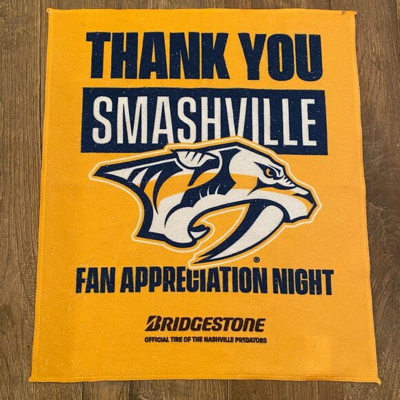 Nashville Predators Hockey NHL Thank You Smashville Promo Towel Kanata OS - Picture 1 of 3